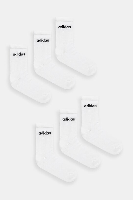 Носки adidas 6 шт длинные носки белый JL6096