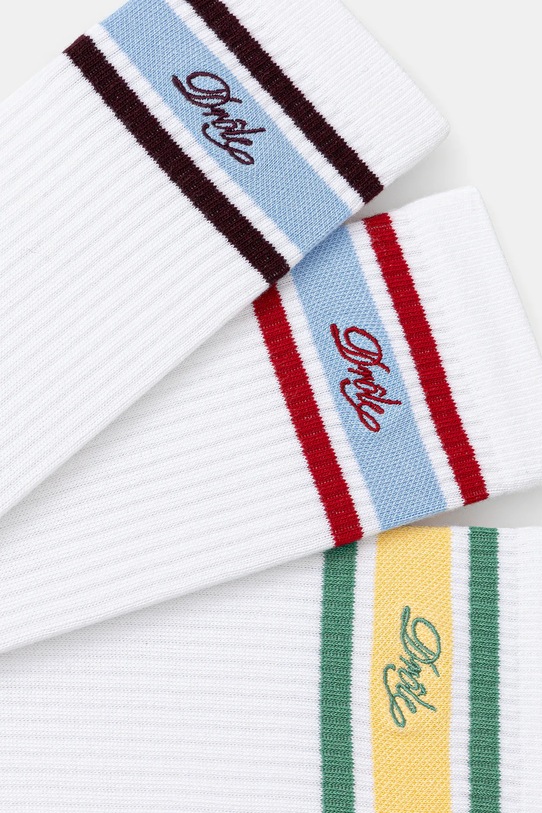 Drôle de Monsieur skarpetki La Chaussette DrUle RayEe 3-pack I.SK118.CO024 biały AW25