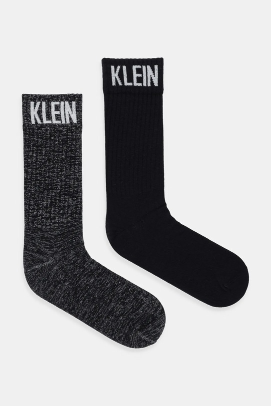 Calvin Klein Jeans skarpetki 2-pack wzorzyste czarny 701235978
