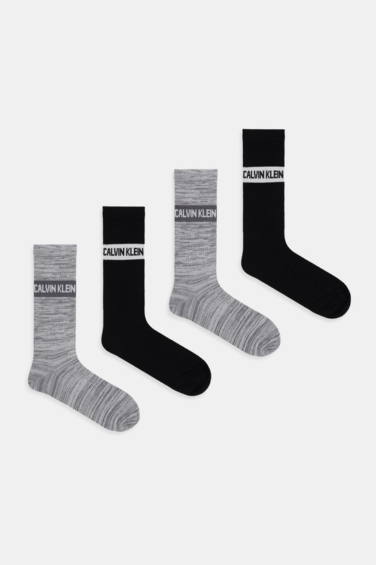 Calvin Klein Jeans skarpetki 4-pack melanż szary 701235983