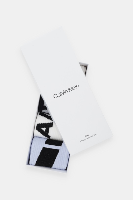Odzież Calvin Klein Jeans skarpetki 4-pack 701236603 niebieski