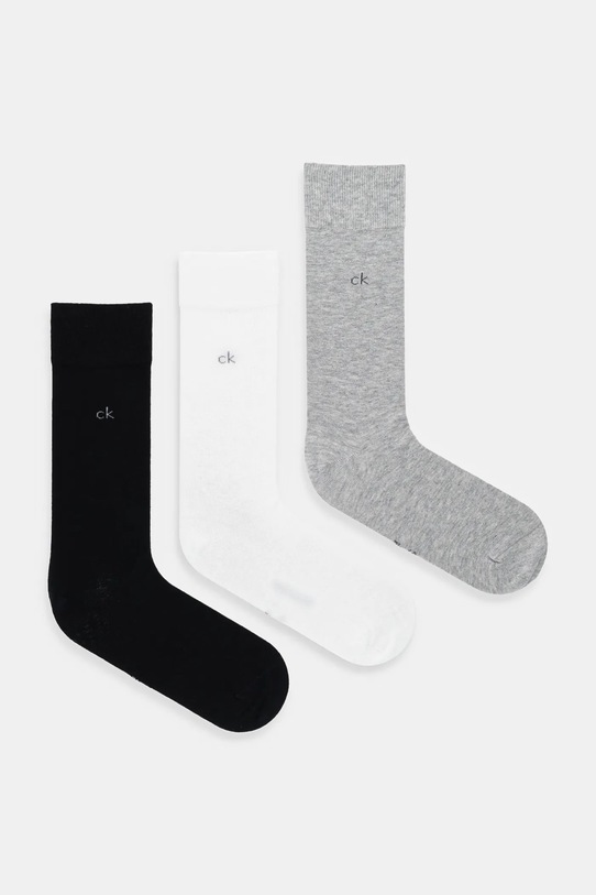 Calvin Klein skarpetki 3-pack skarpetki długie biały 701234208