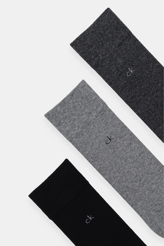 Κάλτσες Calvin Klein 3-pack 701234208 γκρί AW25