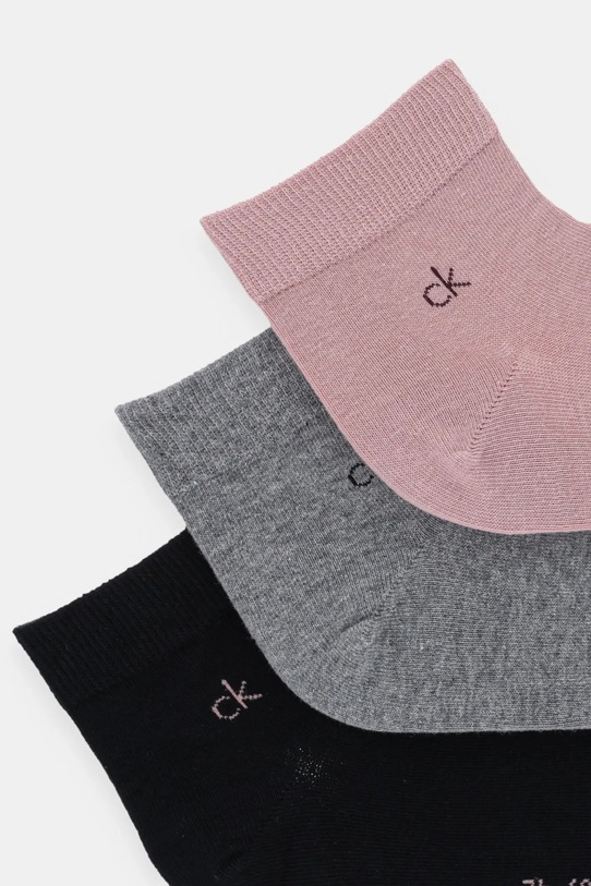Ponožky Calvin Klein 3-pak 701234209 ružová AW25