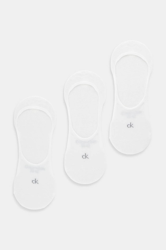 Шкарпетки Calvin Klein 3-pack короткі шкарпетки білий 701234367