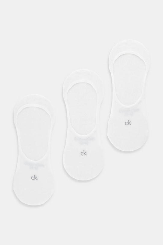 Κάλτσες Calvin Klein 3-pack κοντές κάλτσες λευκό 701234367