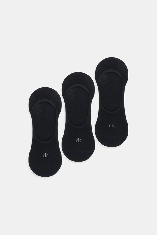 Ponožky Calvin Klein 3-pak krátke ponožky čierna 701234367