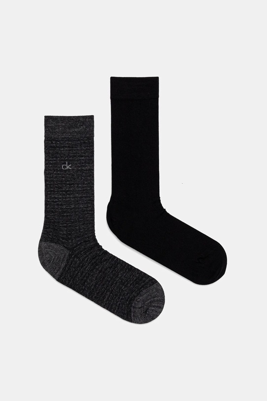 Calvin Klein skarpetki 2-pack wzorzyste czarny 701235971