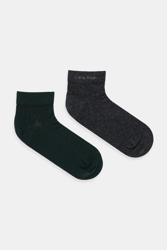 Calvin Klein skarpetki 2-pack aplikacja zielony 701235972
