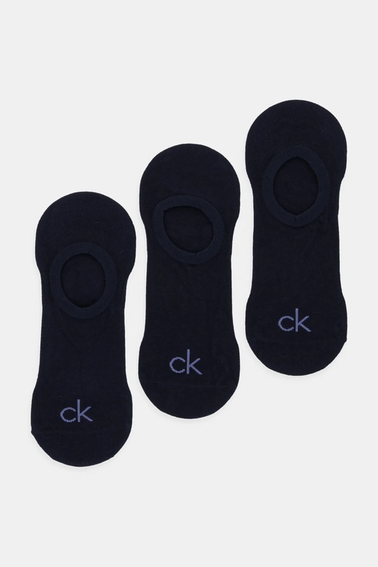 Calvin Klein skarpetki 3-pack skarpetki krótkie granatowy 701236412