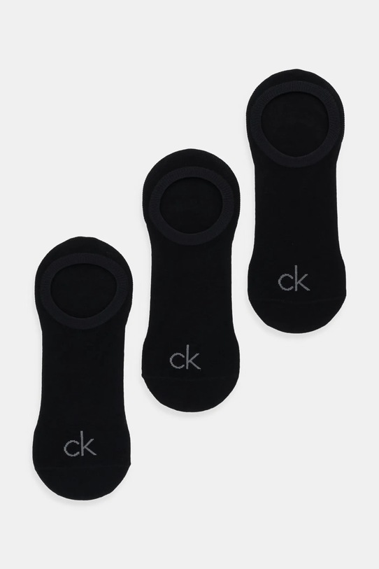 Calvin Klein skarpetki 3-pack skarpetki krótkie czarny 701236412