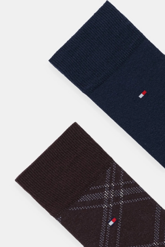 Ponožky Tommy Hilfiger 2-pak 701236310 hnedá AW25