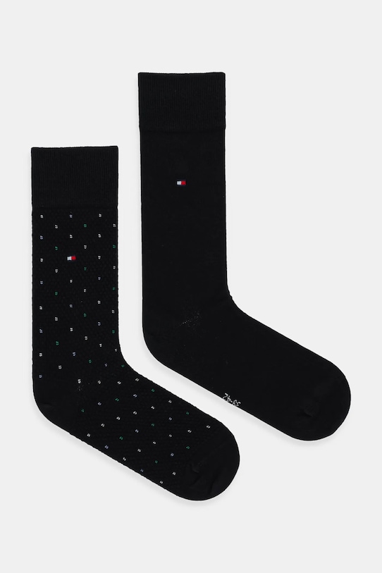 Ponožky Tommy Hilfiger 2-pack dlouhé ponožky černá 701236311