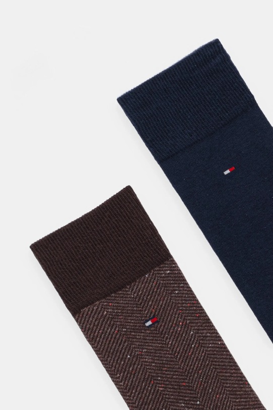 Tommy Hilfiger skarpetki 2-pack 701236313 brązowy AW25