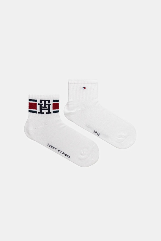 Čarape Tommy Hilfiger 2-pack bez uzorka bijela 701236322