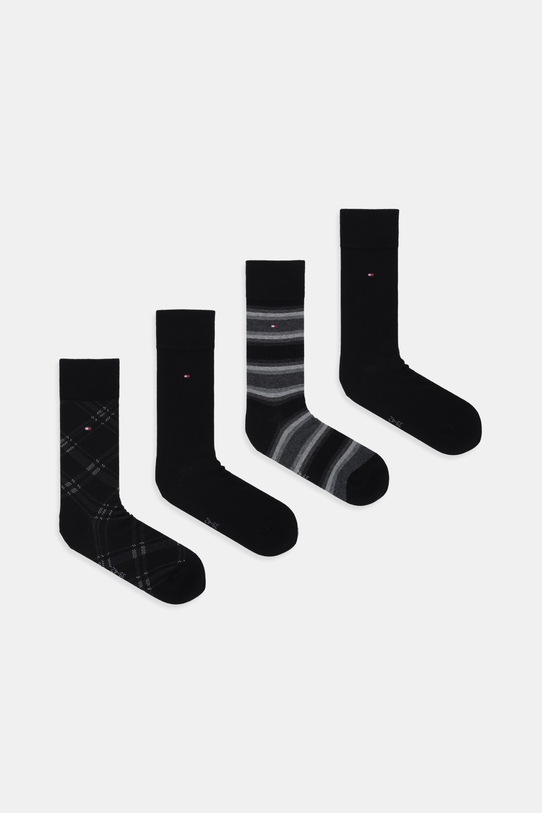Tommy Hilfiger șosete 4-pack uni negru 701238216