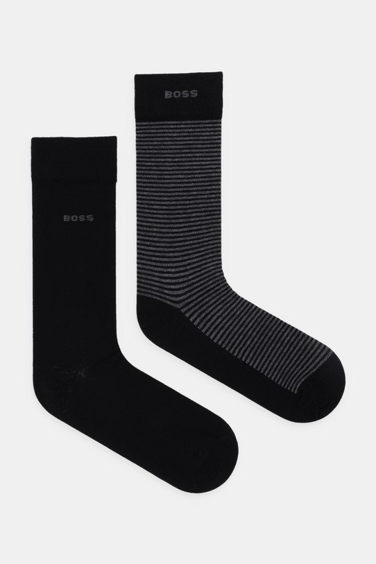 Шкарпетки BOSS 2-pack візерунок чорний 50543559