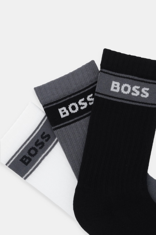 Čarape BOSS 3-pack 50543637 crna AW25