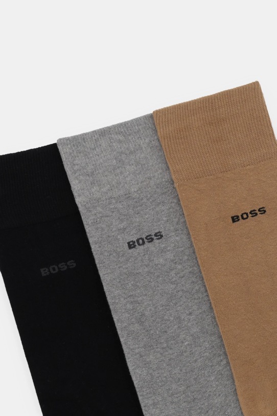 BOSS skarpetki 3-pack 50558589 szary NC25
