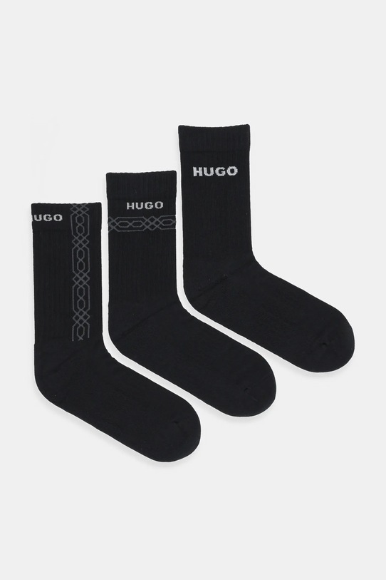 HUGO calzini pacco da 3 calzini nero 50546345