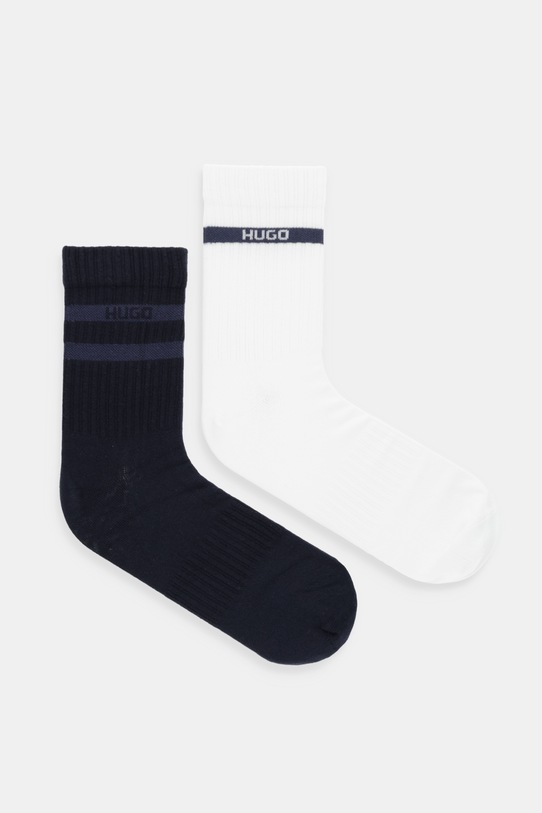 HUGO skarpetki 2-pack melanż biały 50546649