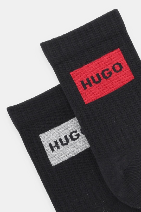 HUGO skarpetki 2-pack 50546665 czarny AW25