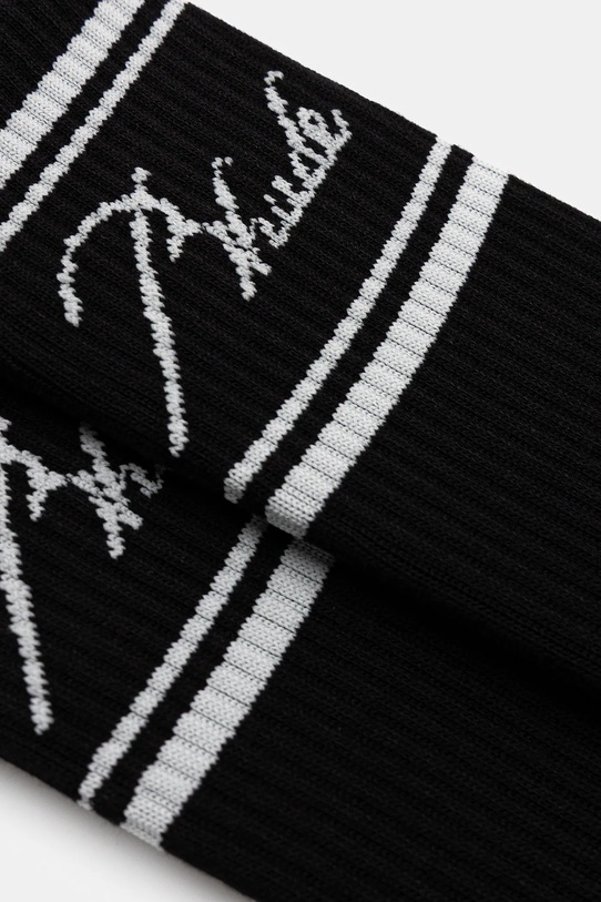 RHUDE skarpetki Script logo RHFW25SO02750 czarny AW25