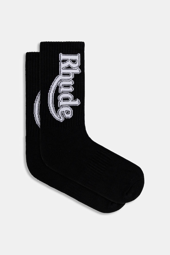 Чорапи RHUDE Vertical Race Track чорапи черен RHFW25SO05750