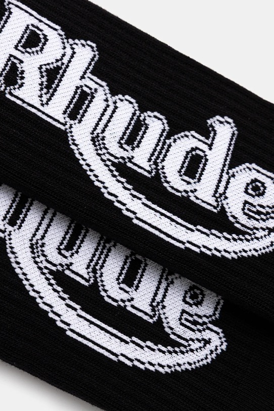 RHUDE skarpetki Vertical Race Track RHFW25SO05750 czarny AW25
