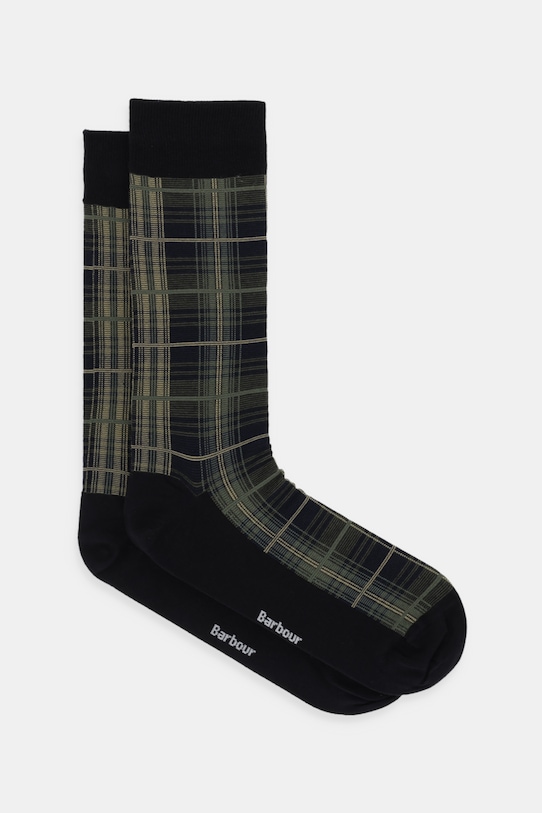 Шкарпетки Barbour довгі шкарпетки зелений MSO0199