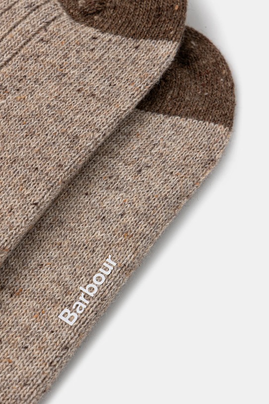 Čarape s dodatkom vune Barbour Houghton Socks MSO0091BE31 smeđa AW25