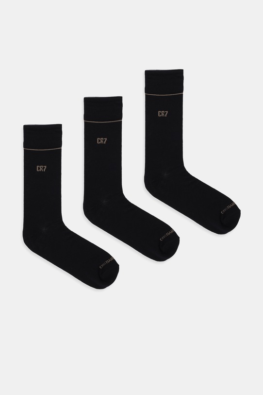 CR7 Cristiano Ronaldo skarpetki 3-pack drobny wzór czarny 8273.80.155