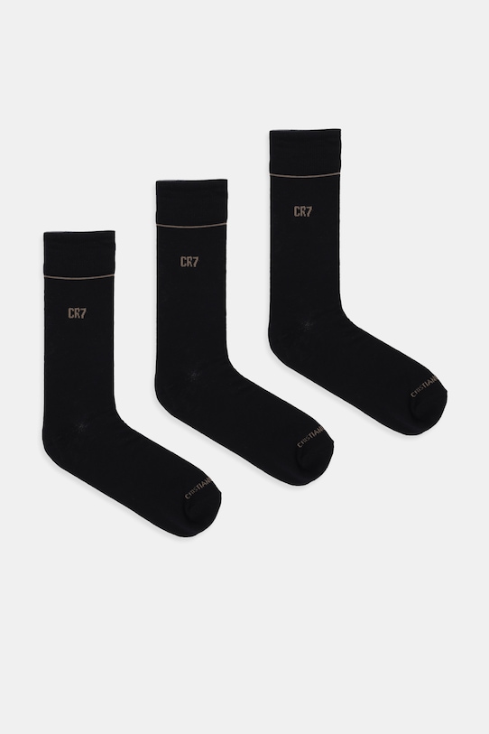 Шкарпетки CR7 Cristiano Ronaldo 3-pack дрібний узор чорний 8273.80.155
