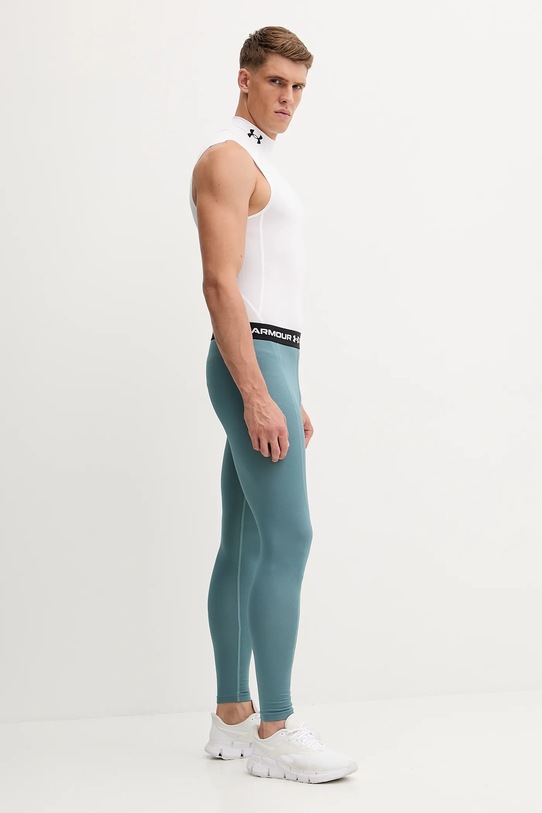 Under Armour legginsy treningowe Cold Weather Grid 6007128 turkusowy AW25