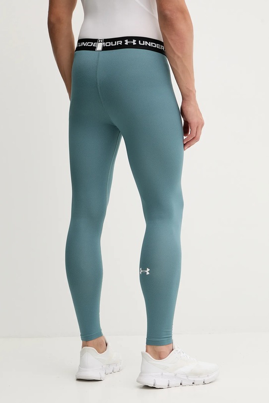 Odzież Under Armour legginsy treningowe Cold Weather Grid 6007128 turkusowy