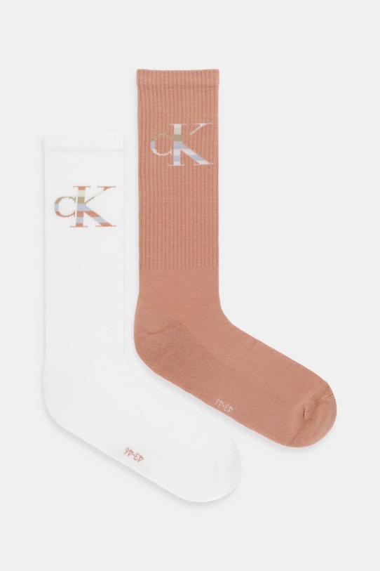 Calvin Klein Jeans skarpetki 2-pack skarpetki długie biały 701228802