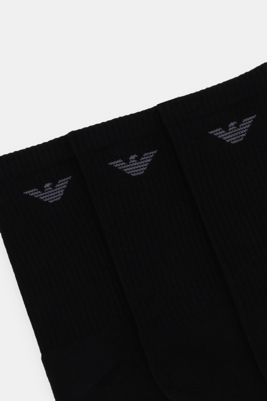 Emporio Armani skarpetki 3-pack EM000554.AF14499 czarny AW25