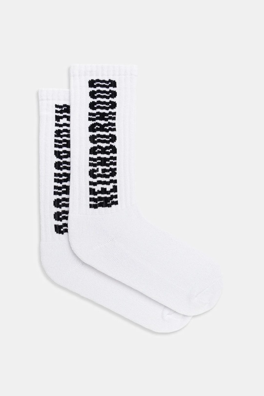 NEIGHBORHOOD skarpetki SHIFT LOGO skarpetki długie biały 252WINH.UWM01