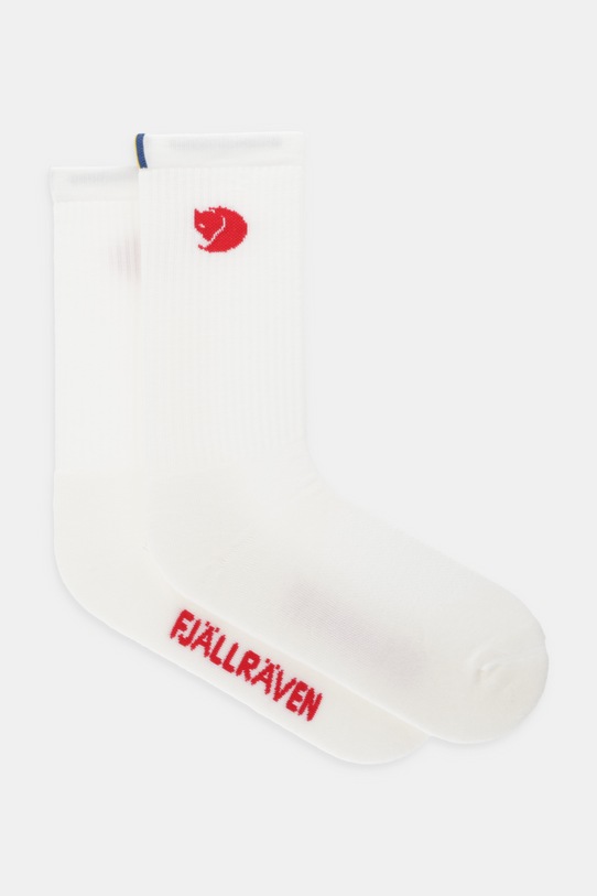 Fjallraven skarpetki z dodatkiem wełny Fjällräven Wool biały F13100211.111