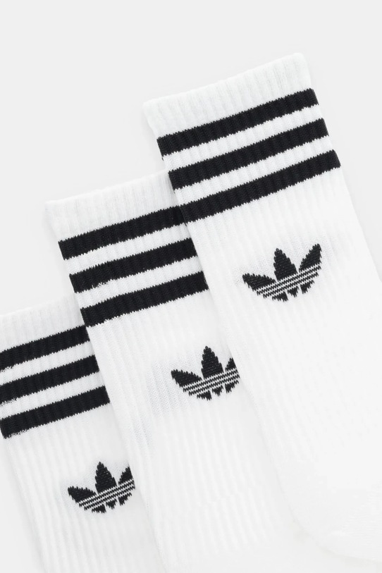 Ponožky adidas Originals 3-Stripes 3-pak JV7401 biela AW25