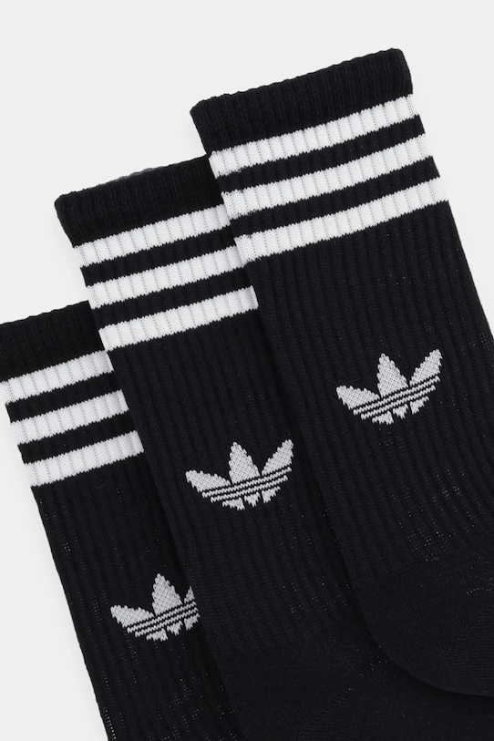 Ponožky adidas Originals 3-Stripes 3-pak JV7402 čierna AW25
