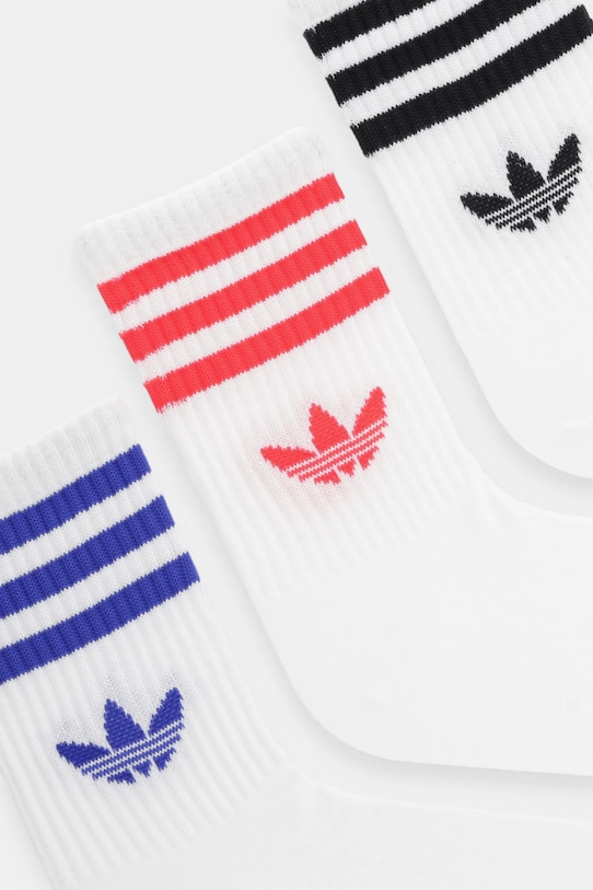 adidas Originals șosete 3-Stripes 3-pack JV7404 alb AW25