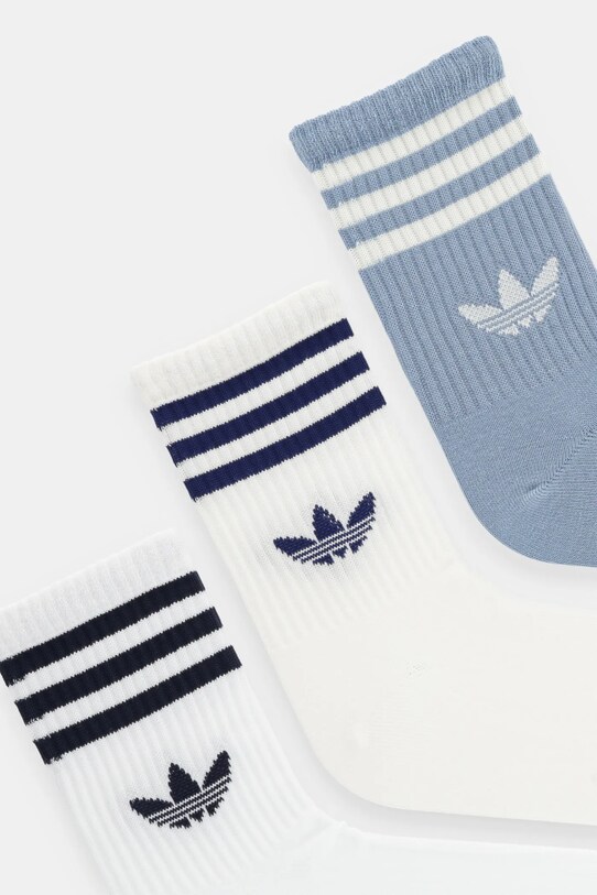 adidas Originals șosete 3-Stripes 3-pack JV7406 alb AW25