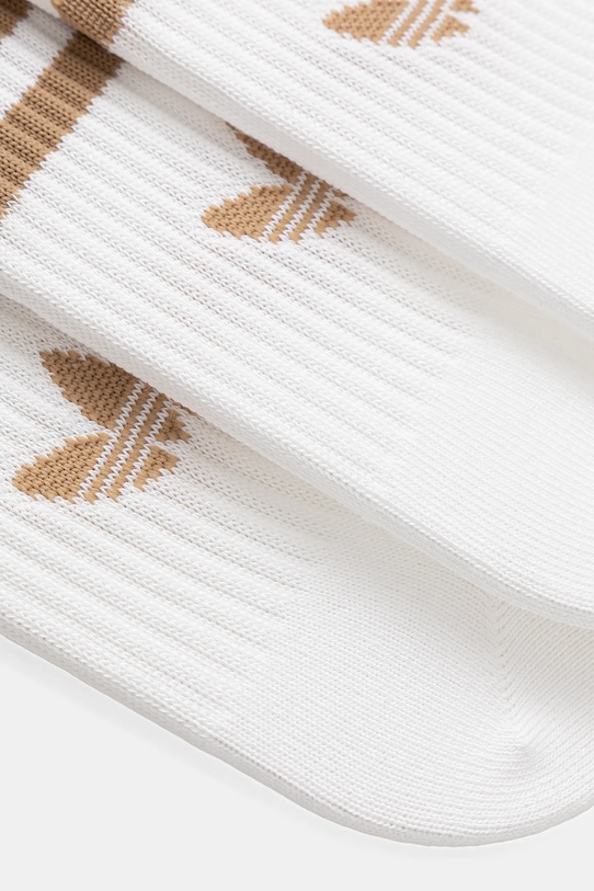 Nogavice adidas Originals 3-Stripes 3-pack JV7407 bela AW25