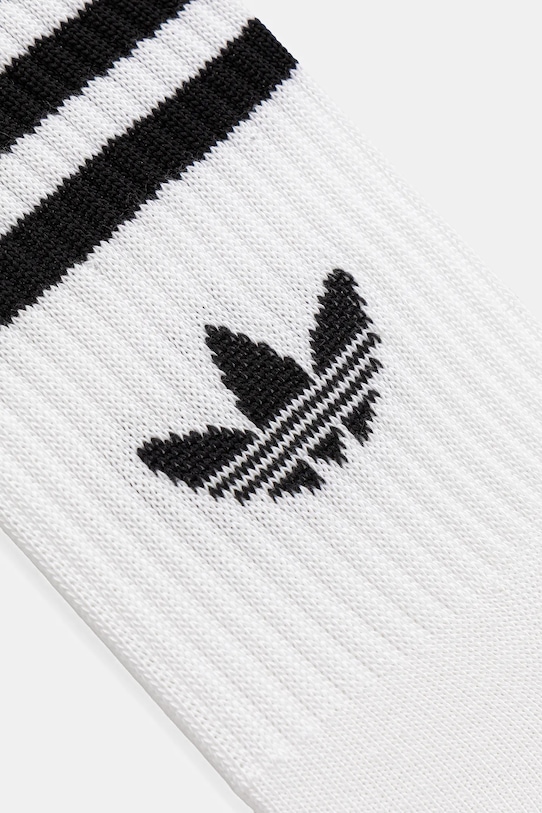 Nogavice adidas Originals 3-Stripes 6-pack JV7410 bela AW25