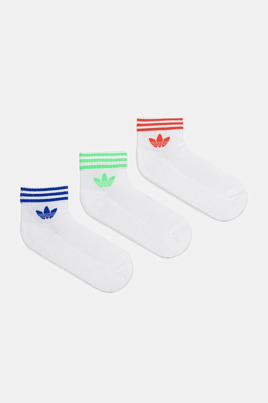 adidas Originals șosete 3-Stripes 3-pack sosete scurte alb JV7439