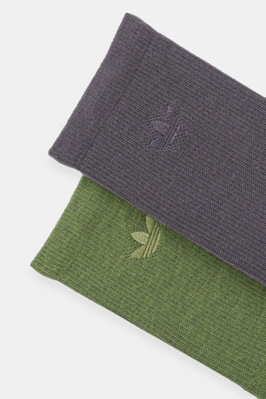 Κάλτσες adidas Originals 2-pack JV7835 πράσινο AW25