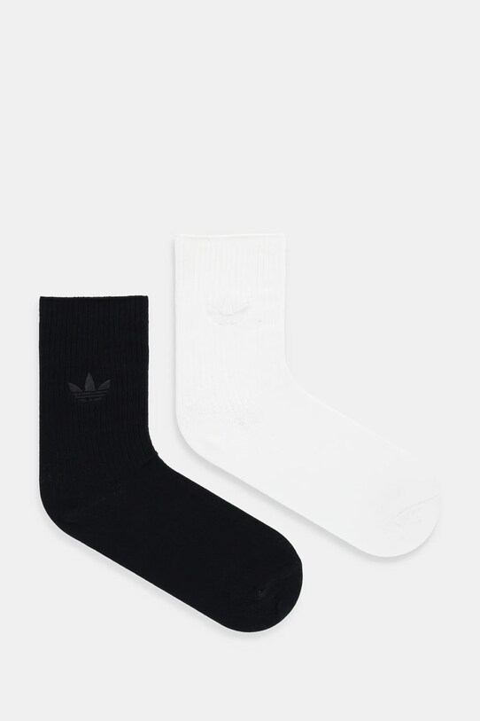 Κάλτσες adidas Originals Trefoil  2-pack ψηλές κάλτσες λευκό JW8000