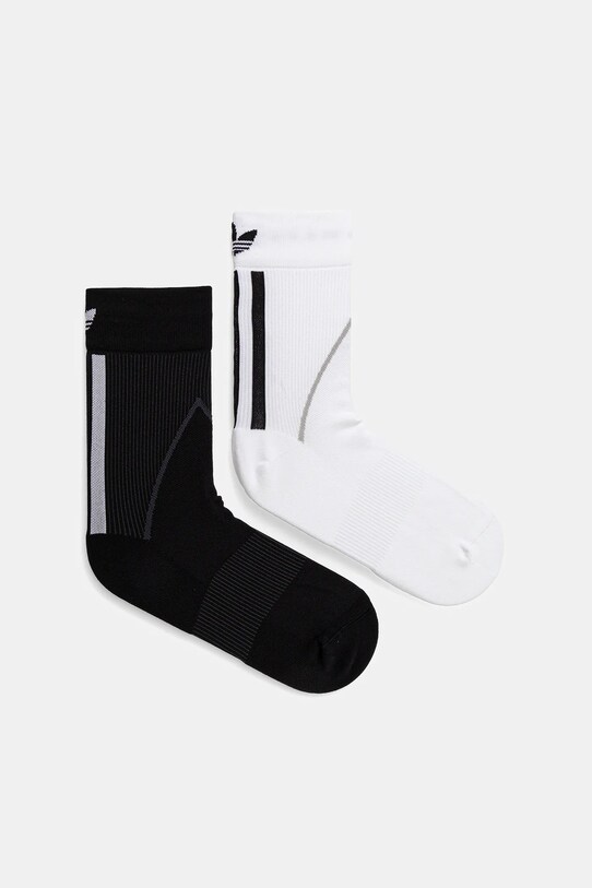 adidas Originals zokni Tecky Crew S 2 pár hosszúszárú zokni fehér JX5215