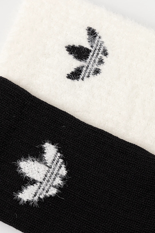 Nogavice adidas Originals Fluffy Cr S 2-pack JX5217 bela AW25